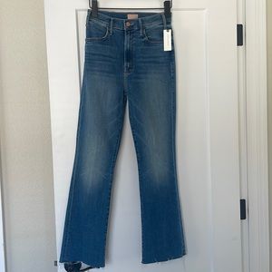NWT MOTHER Denim The Hustler Ankle Fray